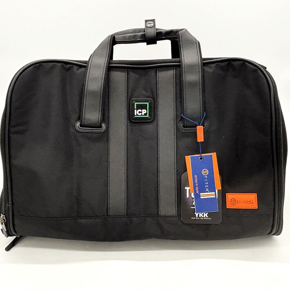 Stitch Golf Ultimate Duffle Garment Bag Black Tough Zipper Water Stain Resistant